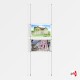2x A3 Ceiling / Floor Rod Display Set (Landscape)
