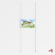 1x A3 Ceiling / Floor Rod Display Set (Landscape)