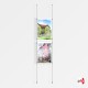 2x A3 Ceiling / Floor Rod Display Set (Portrait)