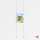 1x A3 Ceiling / Floor Rod Display Set (Portrait)