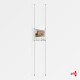 1x A4 Ceiling / Floor Rod Display Set (Portrait)