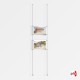 2x A4 Ceiling / Floor Rod Display Set (Landscape)