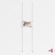 1x A4 Ceiling / Floor Rod Display Set (Landscape)