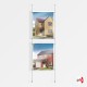 2x A2 Ceiling / Floor Rod Display Set (Portrait)