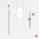 1x A3 Ceiling Rod Display Set (Portrait)