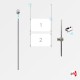 2x A3 Ceiling Rod Display Set (Landscape)