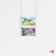 2x A3 Ceiling Rod Display Set (Landscape)