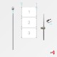 3x A3 Ceiling Rod Display Set (Landscape)