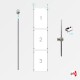 3x A3 Ceiling Rod Display Set (Portrait)