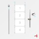 4x A3 Ceiling Rod Display Set (Landscape)