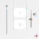 2x A2 Ceiling Rod Display Set (Landscape)