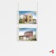 2x A2 Ceiling Rod Display Set (Landscape)