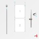 2x A2 Ceiling Rod Display Set (Portrait)