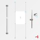 1x A2 Wall / Wall Rod Display Set (Portrait)