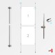 2x A2 Wall / Wall Rod Display Set (Portrait)