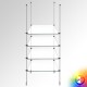 Glass Rod Shelving Display Unit