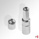 Glass Shelf Rod System, Ceiling to Floor Fittings