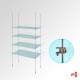 Glass Shelf Rod System, Shelf Support Clamp