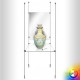 Shop Display Shelf & Mirror Rod Kit