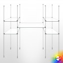 Suspended Glass Shelving Rod Kit