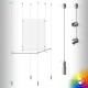 A3 Double-sided Retail Display Shelf, Components