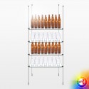 Suspended Glass Bar Shelving (Rods)