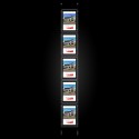 A4 LED Display Pocket & Ceiling-to-Floor Kit (Ready to Use / Complete System)
