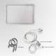 A4 LED Display Pocket & Ceiling to Floor Kit (Ready to Use / Complete System)