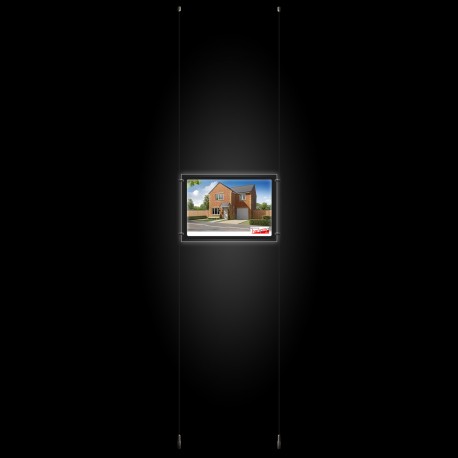 A3 LED Display Pocket & Ceiling to Floor Kit (Ready to Use / Complete System)