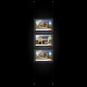 A3 LED Display Pocket & Ceiling to Floor Kit (Ready to Use / Complete System)