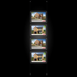 A3 LED Display Pocket & Ceiling to Floor Kit (Ready to Use / Complete System)