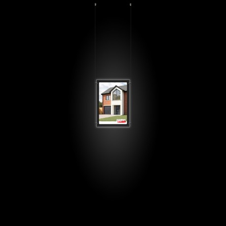 A3 LED Display Pocket & Ceiling Hanging Kit (Ready to Use / Complete System)
