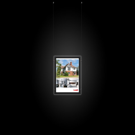A2 LED Display Pocket & Ceiling Hanging Kit | Cable Display & Lighting