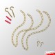 Ceiling Hanging Chain Kit (Gold)