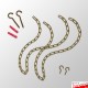 Ceiling Hanging Chain Kit (Walnut)