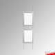 A1 Snap Frame Fixed Chain Kit, Ceiling to Floor & Wall Displays