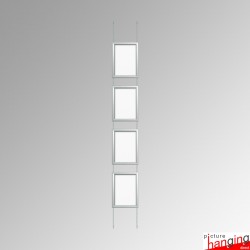 A4 Snap Frame Fixed Chain Kit, Ceiling to Floor & Wall Displays