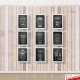 Suspended WHITE Chalkboard Menu Hanging Kit (Ceiling-to-Floor)
