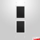 Suspended WHITE Chalkboard Menu Hanging Kit (Ceiling-to-Floor)