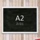 Suspended WHITE Chalkboard Menu Hanging Kit (Ceiling-to-Floor)