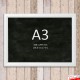Suspended WHITE Chalkboard Menu Hanging Kit (Ceiling-to-Floor)