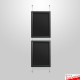 Wall-to-Wall Chalk Writing Board Hanging Kit (Cable Display)
