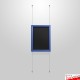 Wall-to-Wall Chalk Writing Board Hanging Kit (Cable Display)