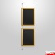 Wall-to-Wall Chalk Writing Board Hanging Kit (Cable Display)