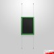 Wall-to-Wall Chalk Writing Board Hanging Kit (Cable Display)