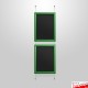 Wall-to-Wall Chalk Writing Board Hanging Kit (Cable Display)