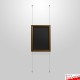 Wall-to-Wall Chalk Writing Board Hanging Kit (Cable Display)