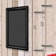 Wall-to-Wall Chalk Writing Board Hanging Kit (Cable Display)