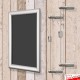 Wall-to-Wall Chalk Writing Board Hanging Kit (Cable Display)