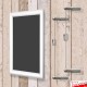 Wall-to-Wall Chalk Writing Board Hanging Kit (Cable Display)